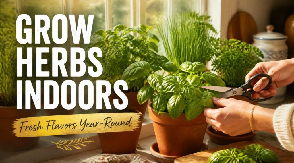 How to Grow Herbs Indoors Fresh Flavors Year-Round (Complete Guide)