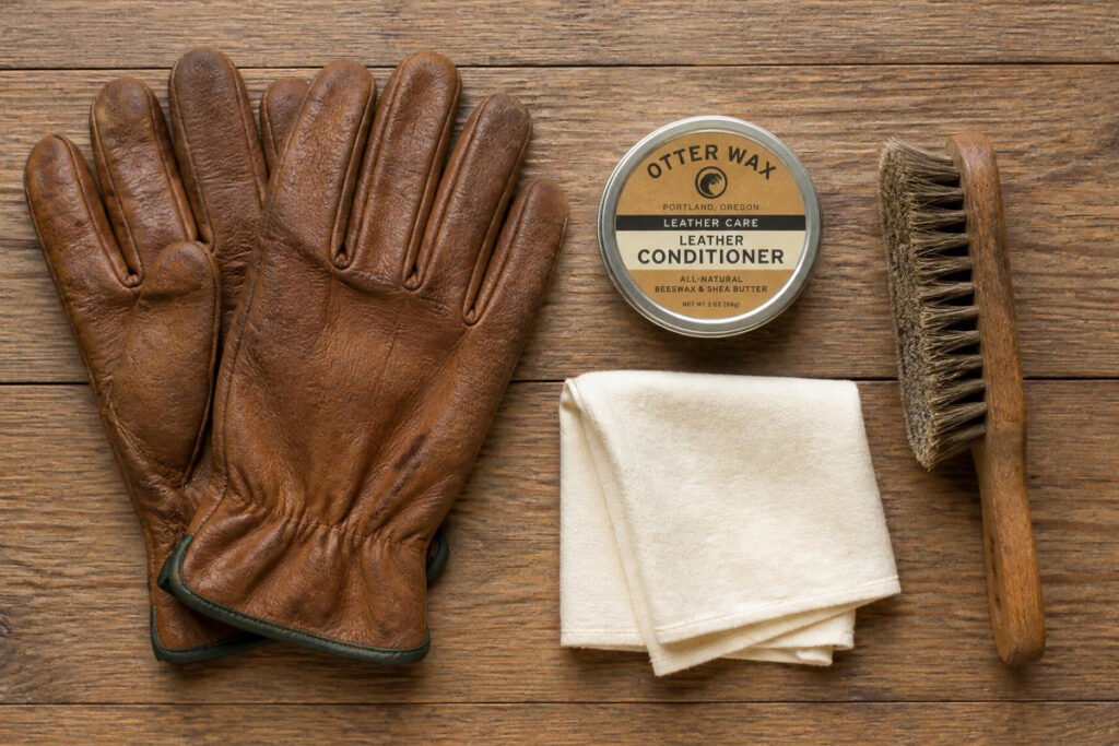 leather gardening gloves care conditioning products